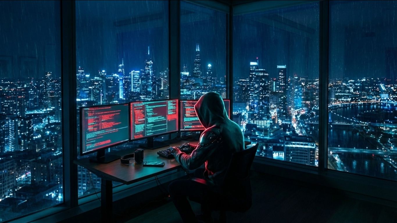 Ночная музыка для работы и кода — Dark Future Garage | Hacker Focus Mix