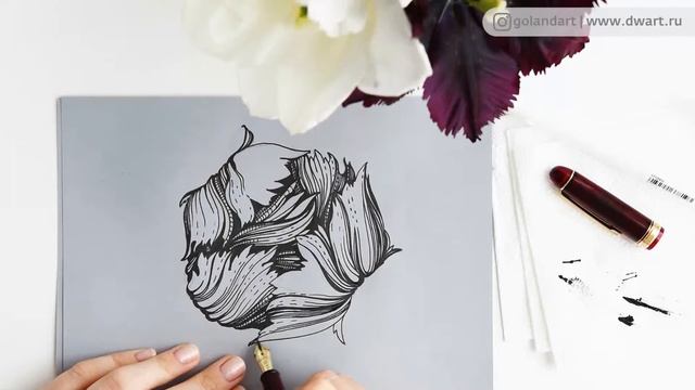 Тестирование бумаги Huhnemuhle “The gray book” и белой гелевой ручки Sakura “Jelly roll 0,8”