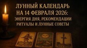 «Лунный календарь на 14 февраля 2026: энергия дня, советы, любовь и лунные рекомендации 🌕💫»