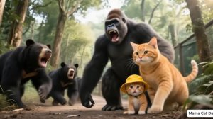 Мама Кэт и котенок посетили большой зоопарк.