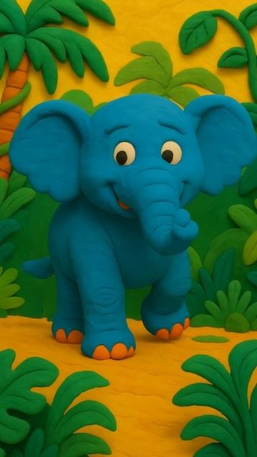 Огромный слон шагает: БУМ! БУМ! БУМ!