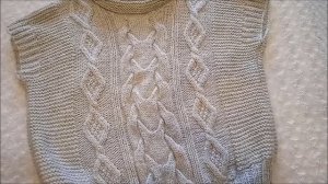 Обзор Безрукавки с королевской косой и ромбами