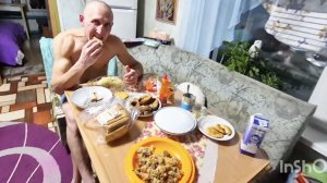 Деревенский день,муж не знал что включена Камера🤣Семья в деревне,Кашиварим с Мамой