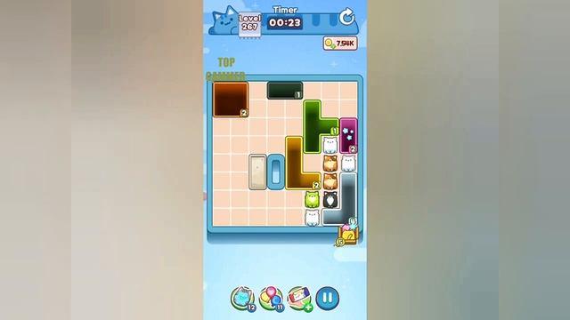 Как пройти Уровень 267 в Drop the Cat! (Решение)