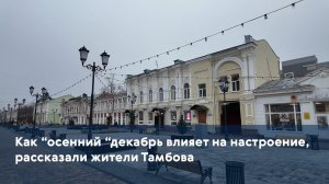 Как “осенний “декабрь влияет на настроение, рассказали жители Тамбова