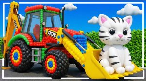 Мультики для детей. Трансформация ярких воздушных шариков в машинки. Мультики для малышей