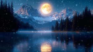 ✨ ЛУННАЯ УСПОКАИВАЮЩАЯ МУЗЫКА ДЛЯ СНА 🎵 ЗИМНЯЯ ОЗЕРНАЯ РАССЛАБЛЯЮЩАЯ МУЗЫКА ДЛЯ ДУШИ