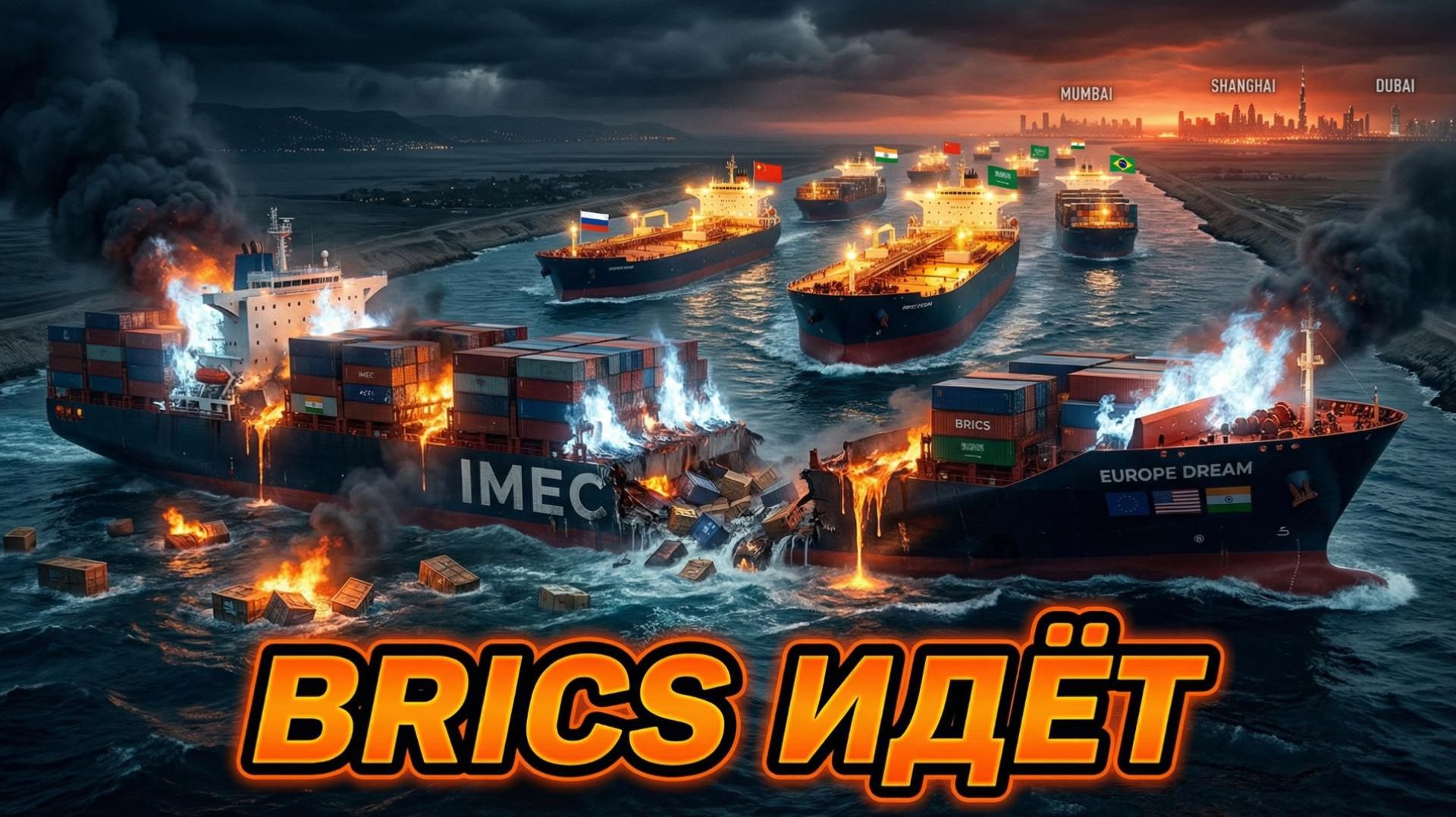 🌪️ Между двух гигантов. Как Европа оказалась на линии фронта в битве проектов IMEC и БРИКС