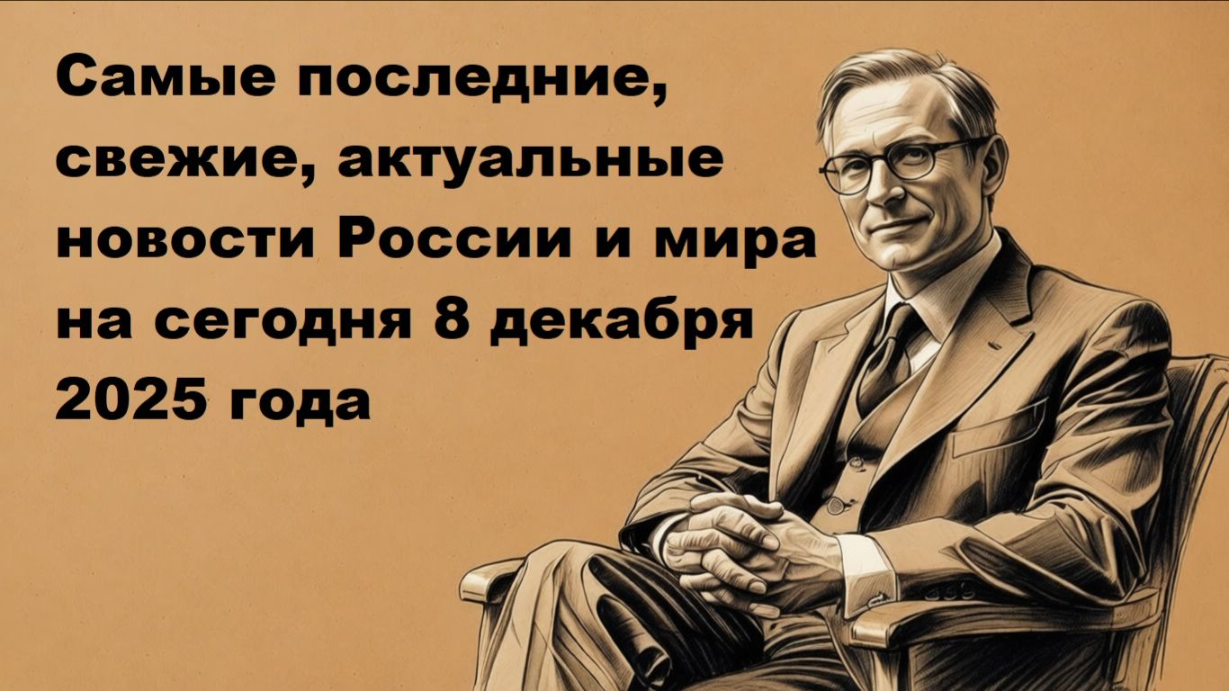 Самые последние, свежие, актуальные новости России и мира на сегодня 8 декабря 2025 года