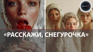 «Расскажи, Снегурочка, где была?»: клип с русской красавицей в кокошнике бьет рекорды