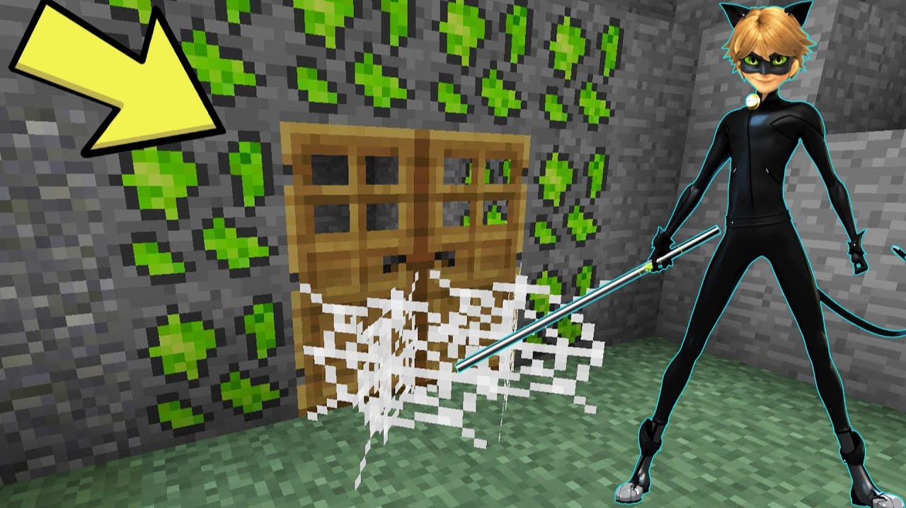 ЛЕДИ БАГ НАШЛА СЕКРЕТНУЮ ДВЕРЬ СУПЕР КОТА В МАЙНКРАФТ   ЛЕДИ БАГ И СУПЕР КОТ НОВАЯ СЕРИЯ смотреть онлайн