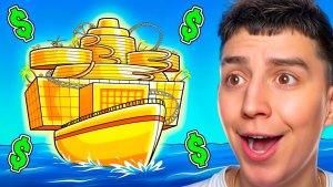 ГЛЕНТ ПОСТРОИЛ САМЫЙ ЛУЧШИЙ ПЛОТ В РОБЛОКС! RAFT TYCOON #глент