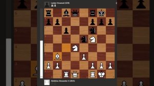 Гениальнейшая партия Александра Алехина и Эмануэля Ласкера с жертвой ферзя