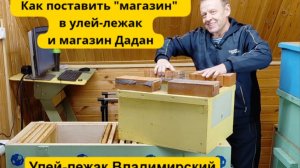 Как поставить "магазин" в улей-лежак Якимова, сравниваем с корпусными ульями