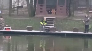 Зарыбление водоёма и начало трудовой рыбалки.