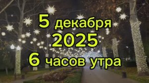 Новогодний Краснодар | 6 часов утра 5 декабря 2025 | Миллионы огней зажглись на аллее ул. Красной !