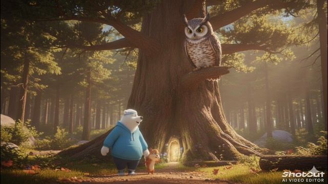 детская сказка / Миша спортсмен и белочка Белла