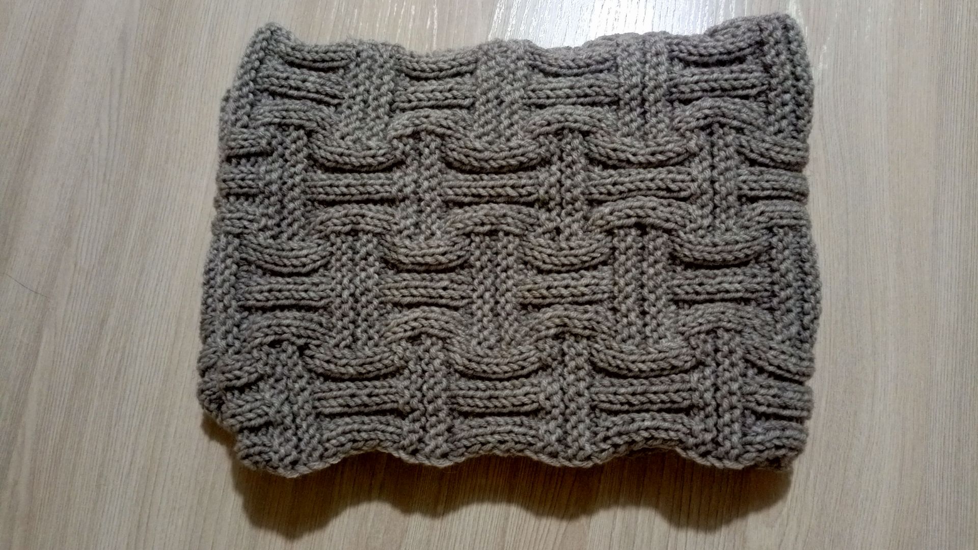 Шарф- снуд спицами