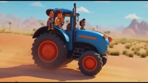 Синий трактор катает детей ПЕСЕНКА