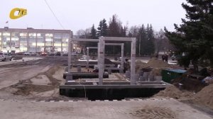 РАБОТЫ ПО БЛАГОУСТРОЙСТВУ ПЛОЩАДИ ПЕРЕД КДЦ "РУСЬ" БЛИЗЯТСЯ К КОНЦУ