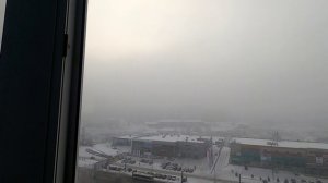 Барнаул, утро декабря, на улице туман.