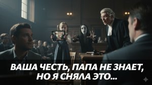 ЖЕНА ПОЧТИ ВЫИГРАЛА РАЗВОД. НО 7-ЛЕТНЯЯ ДОЧЬ ПОКАЗАЛА СУДЬЕ ТАЙНУЮ ЗАПИСЬ. В ЗАЛЕ ПОВИСЛА ТИШИНА.