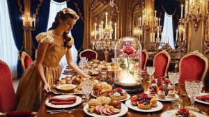 С какой принцессой Диснея вы бы хотели поужинать? 👑 Роскошная эстетика искусственного интеллекта