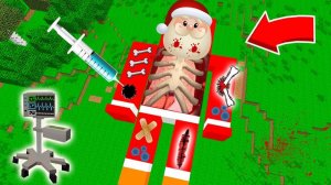 ДЕД МОРОЗ  В МАЙНКРАФТ ИСПЫТАНИЯ СИМУЛЯТОР ХИРУРГА MINECRAFT