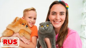 Дети обменялись с мамой животными!