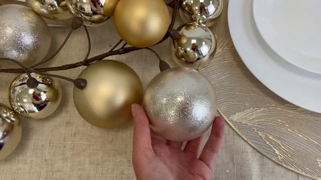 Гирлянда из шаров 6-8 см НОВОГОДНИЙ КАСКАД: ЖЕМЧУЖНЫЙ, пластик, 180х17 см, 1097082