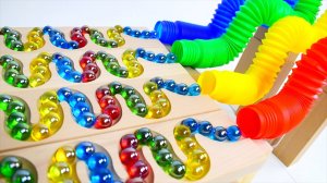 Глинки шариков, машинки на горках, АСМР для малышей, заклинательные мультики