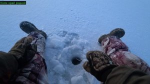 Рыбалка в мороз -20.Ставлю жерлицы,ловля окуня на безмотылку.