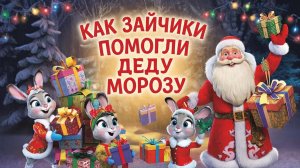 Мультфильм для детей. Как зайчики помогали Деду Морозу