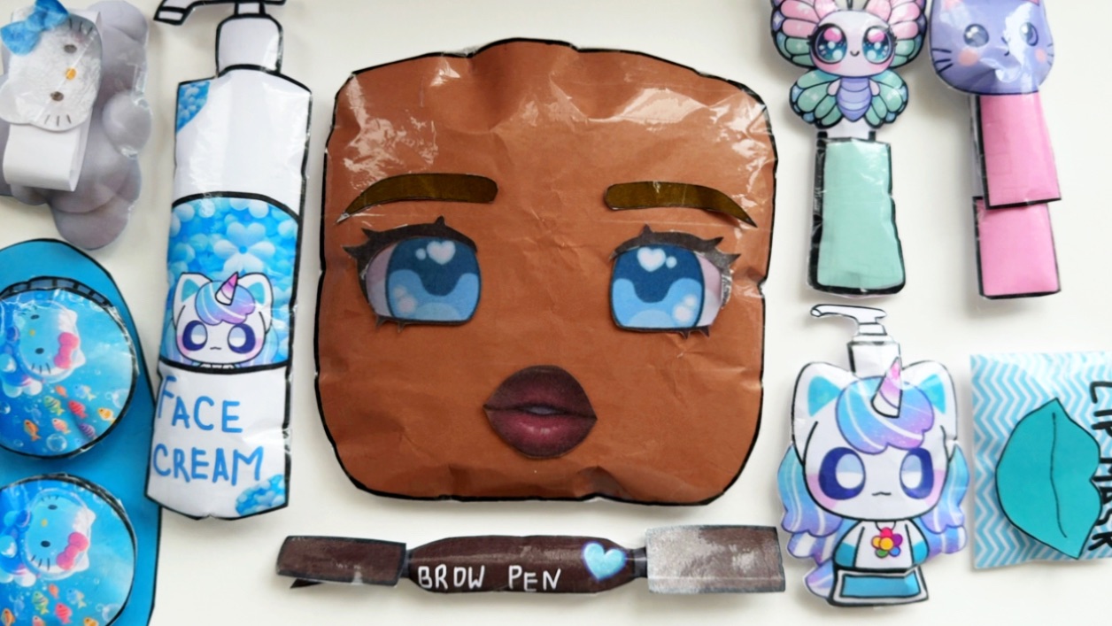 Роблокс Асмр / beauty процедуры / бумажные баночки