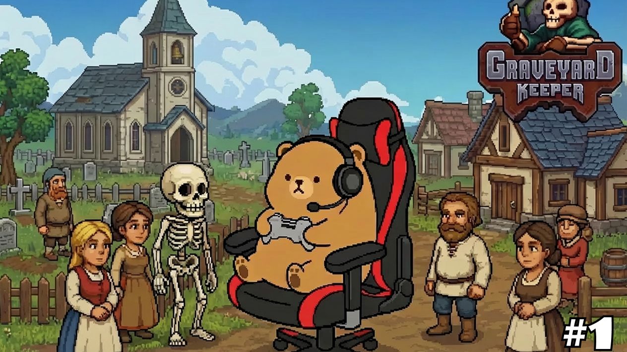 Знакомство с Герри и жителями деревни // Graveyard Keeper #1