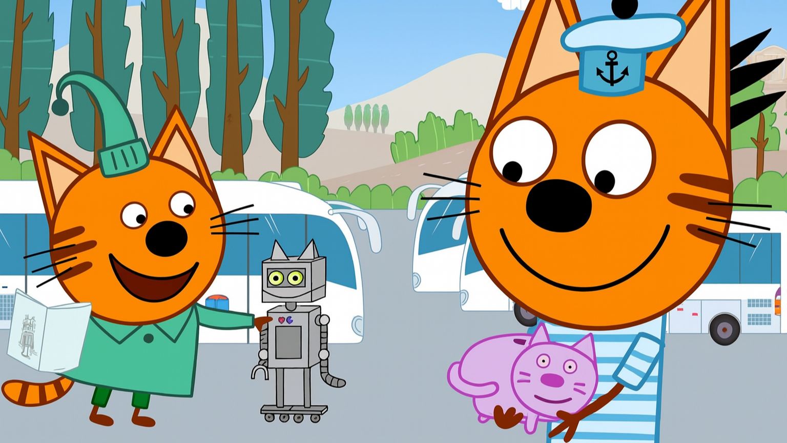 Три Кота — Мультфильм для Детей | Веселый Поход | Три Кота Мультик Смотреть | Развивающая Игра