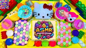Яркие Слаймы с Helloy Kitty. Смешиваем Яркий Слайм АСМР