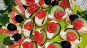 тарталетки на праздничный стол🌲 #рецепт #новогоднийстол#меню