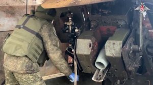 Боевая работа расчета орудия «Мста-Б» ГрВ «Днепр»