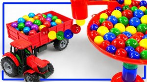 Мультики для малышей. Шарики на трассе и яркие игрушечные машинки. Развивающие Мультики для детей