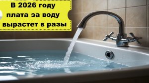 С 2026 года подорожает плата за холодную воду