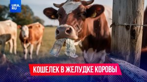 Фермер из Башкирии нашел в желудке коровы кошелек с деньгами