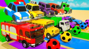 Классные раскраски, учим цвета вместе с детками детские стишки и песенкимультики про машинки