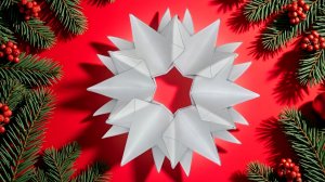 Объемная СНЕЖИНКА из бумаги ❄️ Как сделать снежинку из бумаги на Новый год ❄