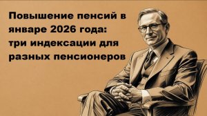 Повышение пенсий в январе 2026 года: три индексации для разных пенсионеров