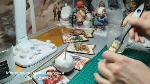 Мандарины на ёлку из ваты