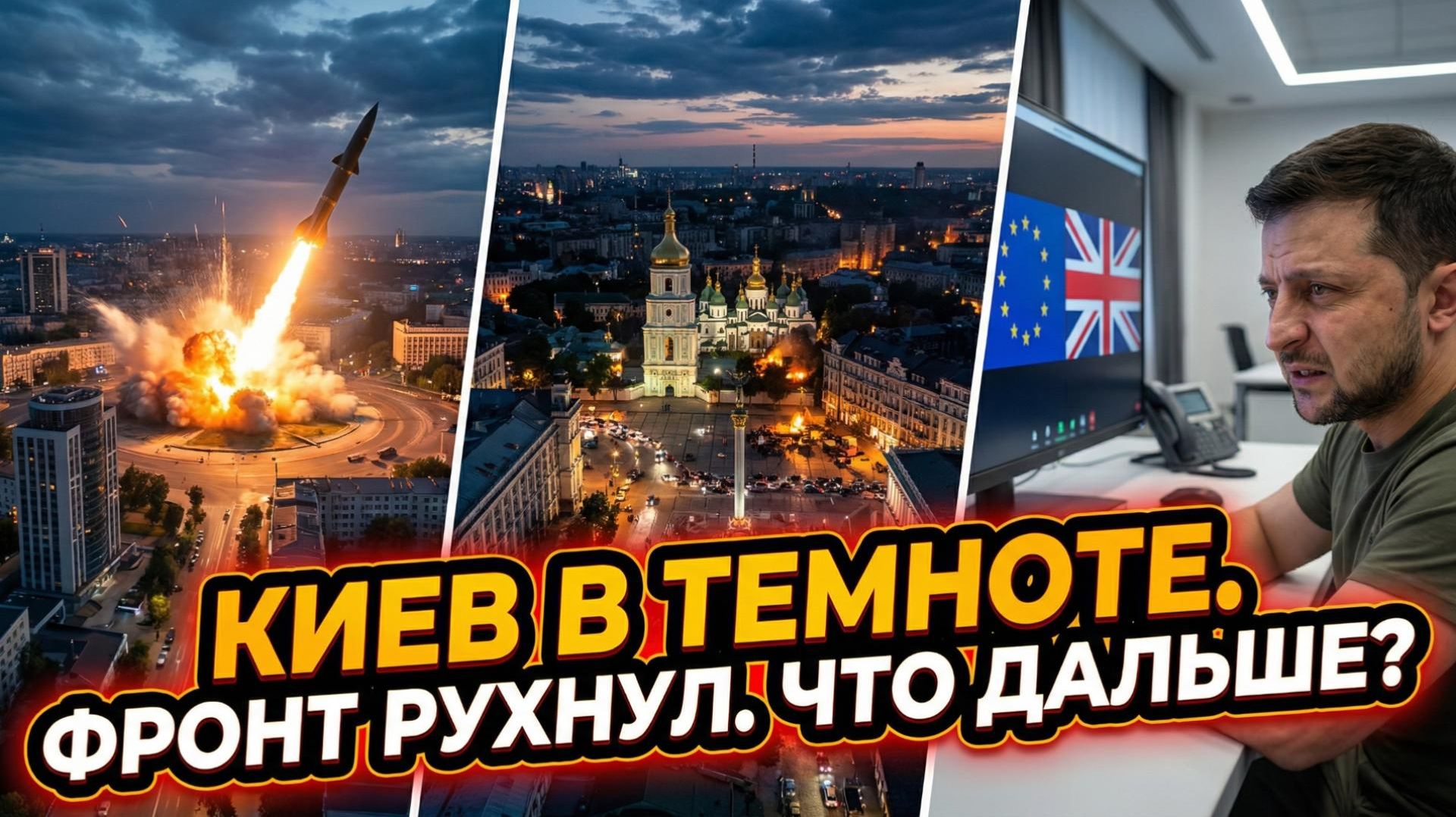 🎭 Алекс Меркурис | Киев в темноте, Мирноград пал, а Зеленский говорит с Европой. Куда качнётся?