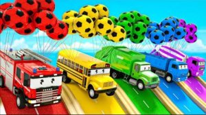 «Колёса автобуса» + «Песня Бинго» — прыжки с футбольным мячом. Детские стишки и песенки