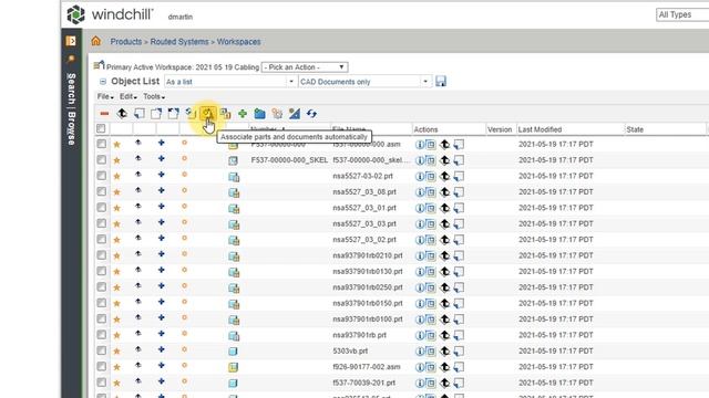 006 PTC Windchill PDMLink - Введение в интерфейс рабочей области.