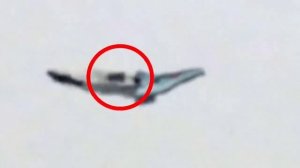 Максимально странное видео на котором зависшее в небе НЛО